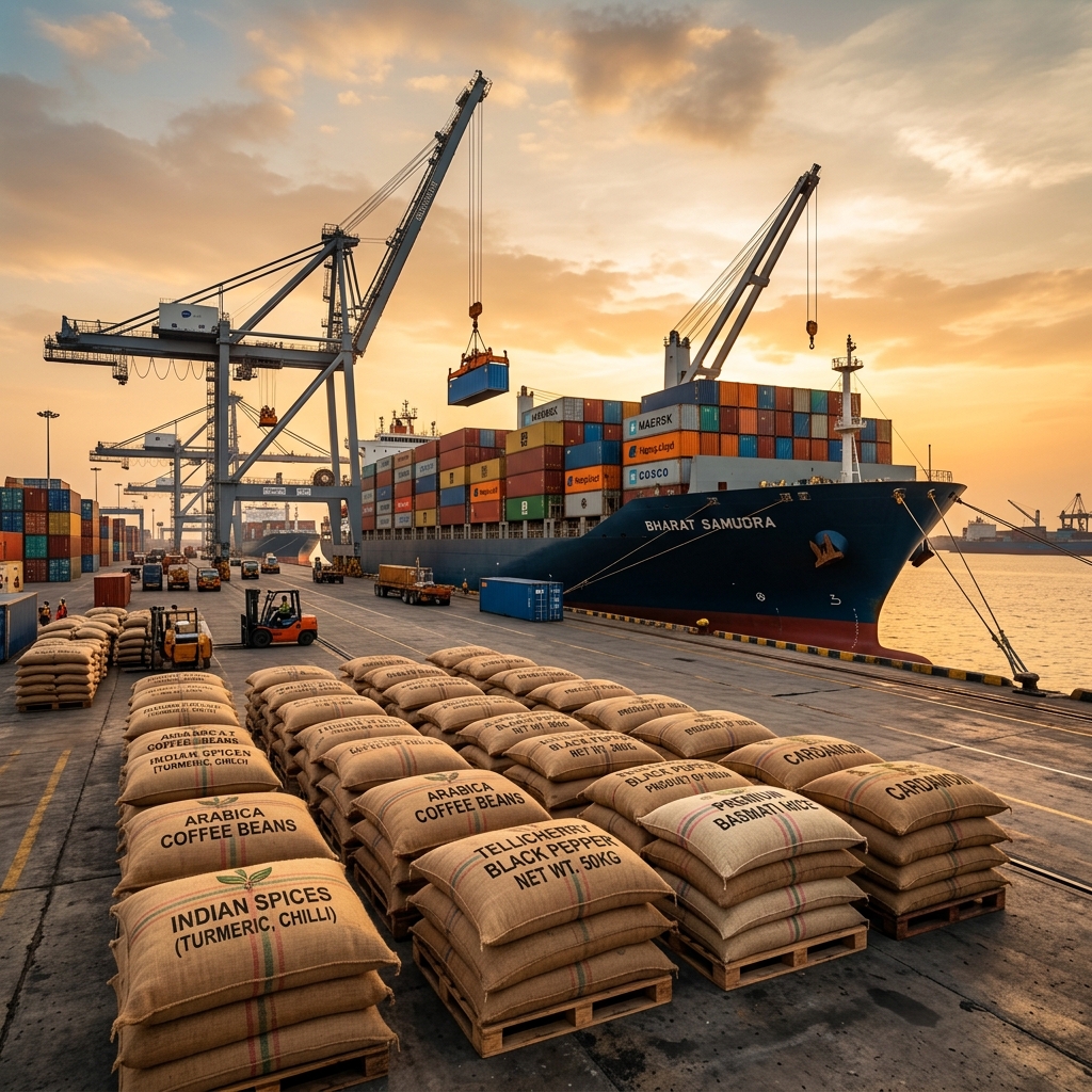 Premium procurement and freight operations at Indian port